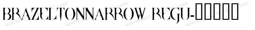 BrazeltonNarrow Regu字体转换